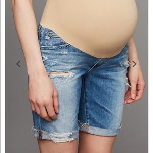 AG maternity distressed jeans